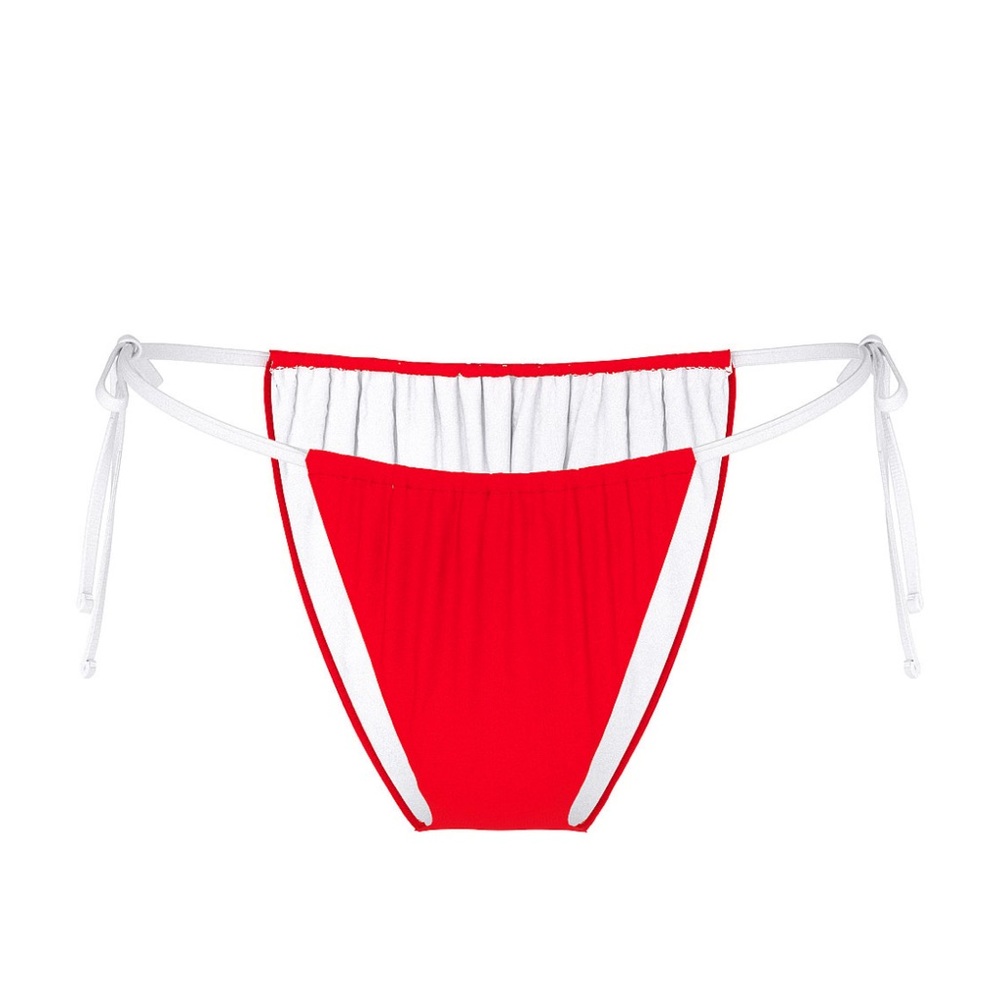 PINK Victoria’s Secret Side-Tie Cheeky Bikini Bottom in Red Pepper
